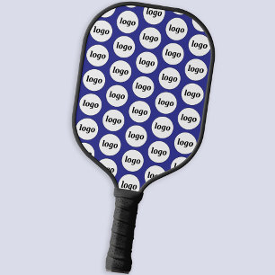 Raquette De Pickleball Logo simple Motif professionnel bleu