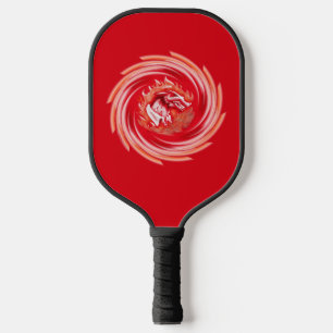 Raquette De Pickleball Loup sauvage tournoyant pagaie rouge à pickleball