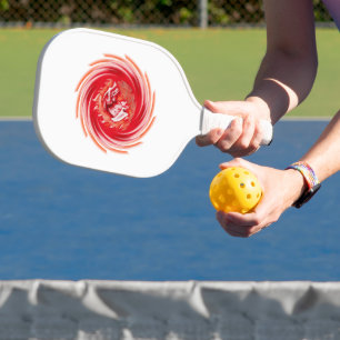 Raquette De Pickleball Loup sauvage Whirling blanc pickleball paddle carb