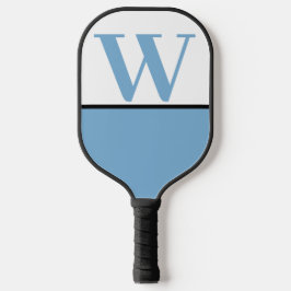 Raquette De Pickleball Lt Blue & White College Monogram Pickleball Paddle