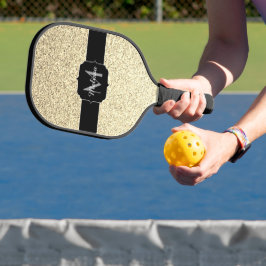 Raquette De Pickleball Lumière or douce fausse parties scintillant scinti