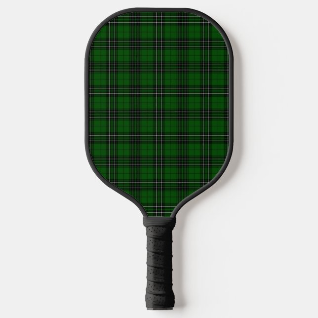 Raquette De Pickleball MacLean Tartan vert et noir plaid (Recto)