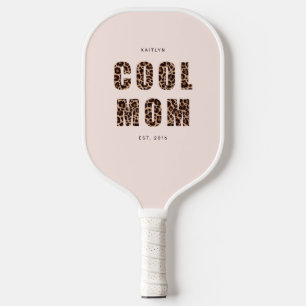 Raquette De Pickleball Maman Cool Empreinte de léopard   Année du nom