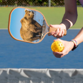 Raquette De Pickleball Maman ours regarde ses deux enfants
