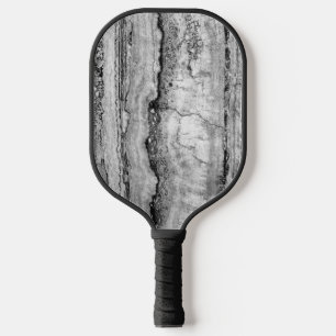 Raquette De Pickleball Marbre gris granit motif en pierre abstrait