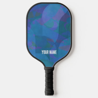 Raquette De Pickleball Marées d'azur - Géométrie Abstraite océanique