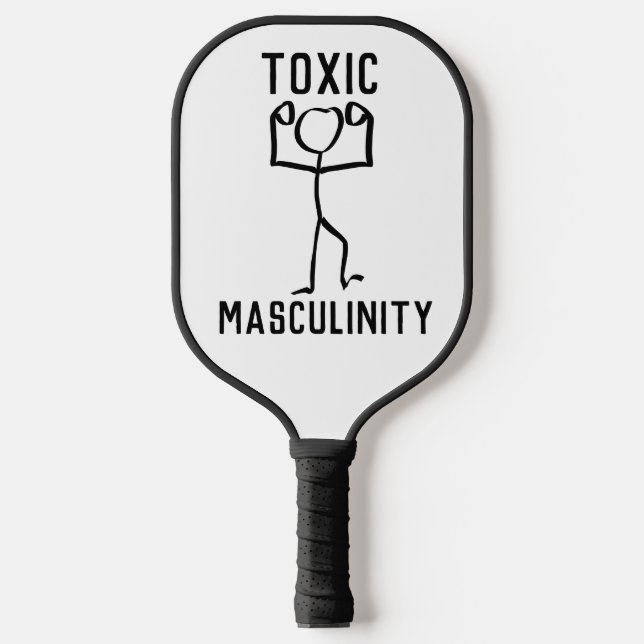 RAQUETTE DE PICKLEBALL MASCULINITÉ TOXIQUE (Recto)