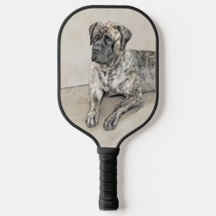 Raquette De Pickleball Mastiff anglais (Brindle) Peinture - Chien Art