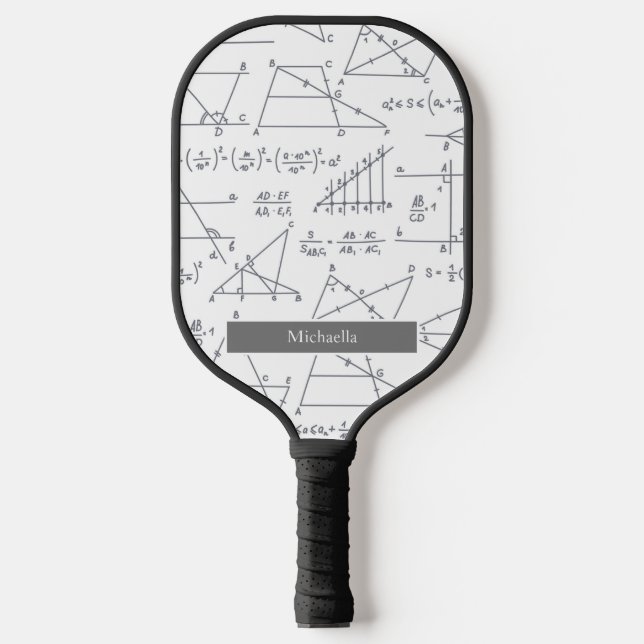 Raquette De Pickleball Math Diagrams Motif Schools Event (Recto)