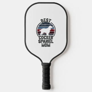 Raquette De Pickleball Meilleur chien mère maman - Vintage Cocker Spaniel