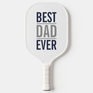Raquette De Pickleball Meilleur papa jamais Marine bleu moderne