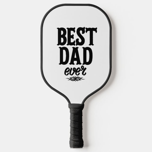 Raquette De Pickleball Meilleur papa jamais Mug (Recto)