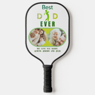 Raquette De Pickleball Meilleur papa Jamais Photo Cool moderne Fête des p