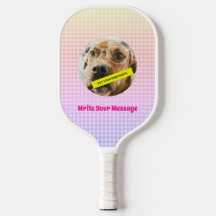 Message photo de votre chien customisé PInk