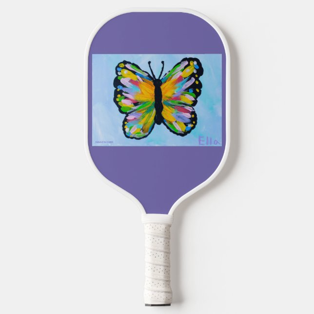 Raquette De Pickleball Métamorphose - Art pour enfants pour CHOC (Recto)