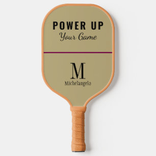 Raquette De Pickleball Mettez votre jeu sous tension   Élégant Monogram S