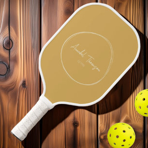 Raquette De Pickleball Mid-Century Modern Sable Lever du Soleil Nom du