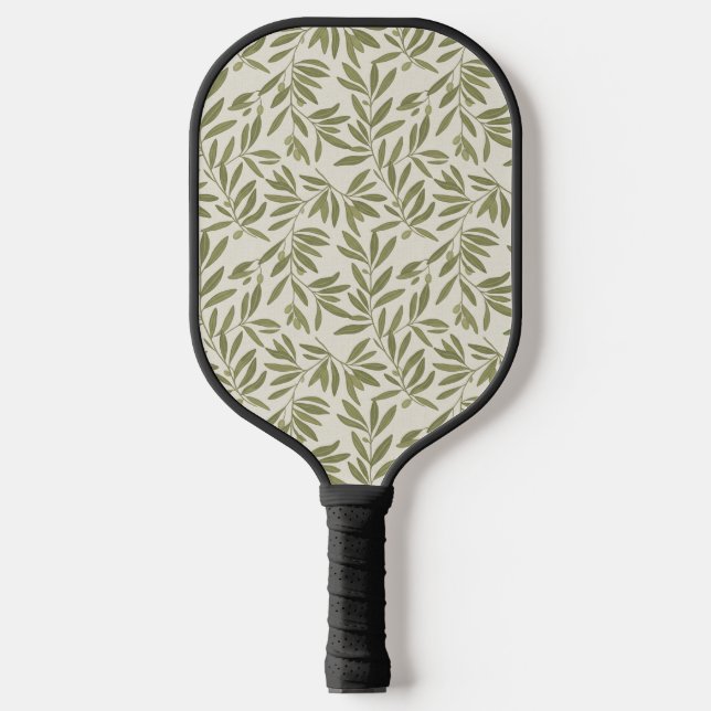 Raquette De Pickleball Minimal Olive Branch Pattern (Recto)