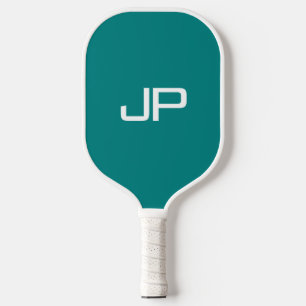 Raquette De Pickleball Modèle de nom de monogramme couleur personnalisabl