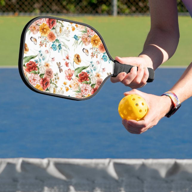 Raquette De Pickleball Modèle floral du jardin (Insitu)