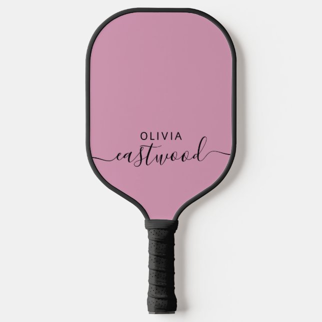 Raquette De Pickleball Modern Monogram On Dusty Pickleball Paddle (Recto)