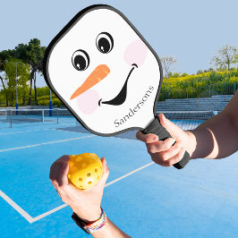 Raquette De Pickleball Moderne mignon visage de motoneige personnalisé hi
