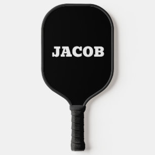 RAQUETTE DE PICKLEBALL MODERNE NOIR PERSONNALISÉ POUR PICKLEBALL PICKLEBA