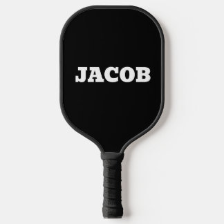 RAQUETTE DE PICKLEBALL MODERNE NOIR PERSONNALISÉ POUR PICKLEBALL PICKLEBA