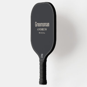Raquette de Pickleball Moderne Personnalisée Noire