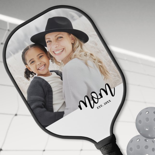Raquette De Pickleball Mom Photo (Mom Established Mother's Day Gift Carbon Fiber Pickleball Paddle)