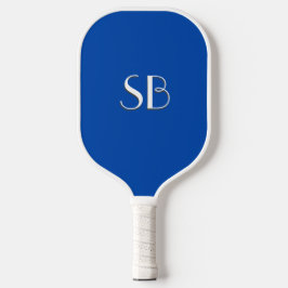 Raquette De Pickleball Monogramme bleu Cobalt solide