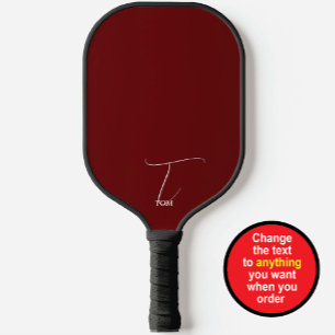Raquette De Pickleball Monogramme Bourgogne