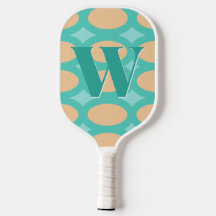 Monogramme d'aqua Super rétro et de pêche