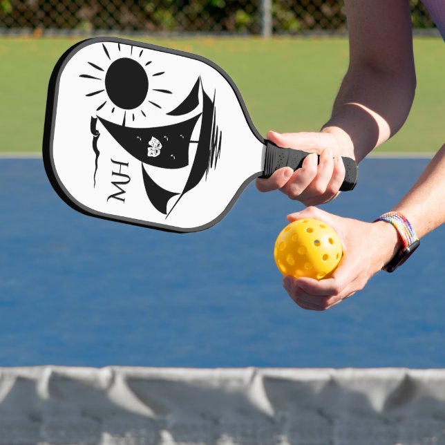 Raquette De Pickleball Monogramme de Théâtre Whimsical Unique (Insitu)