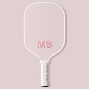 Raquette De Pickleball Monogramme initial moderne simple