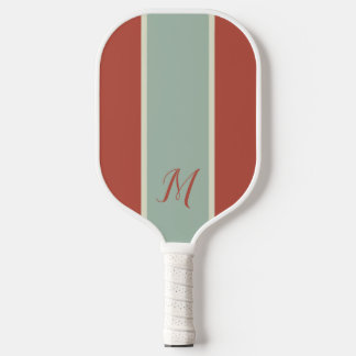Raquette De Pickleball Monogramme moderne Monogramme classique personnali