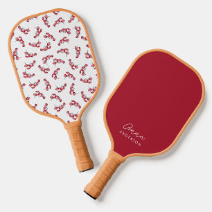 Raquette De Pickleball Monogramme Motif de homard côtier