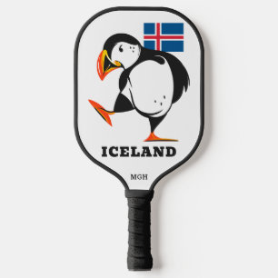Raquette De Pickleball Monogramme personnalisé Islande