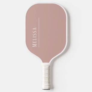 Raquette De Pickleball monogramme personnalisé, rose vif moderne