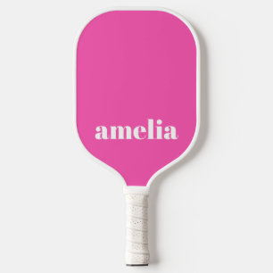 Raquette De Pickleball Monogramme rose chaud