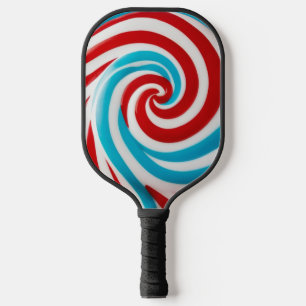 Raquette De Pickleball Monogramme Sucette Sucrée Colorée Amusante en Spir