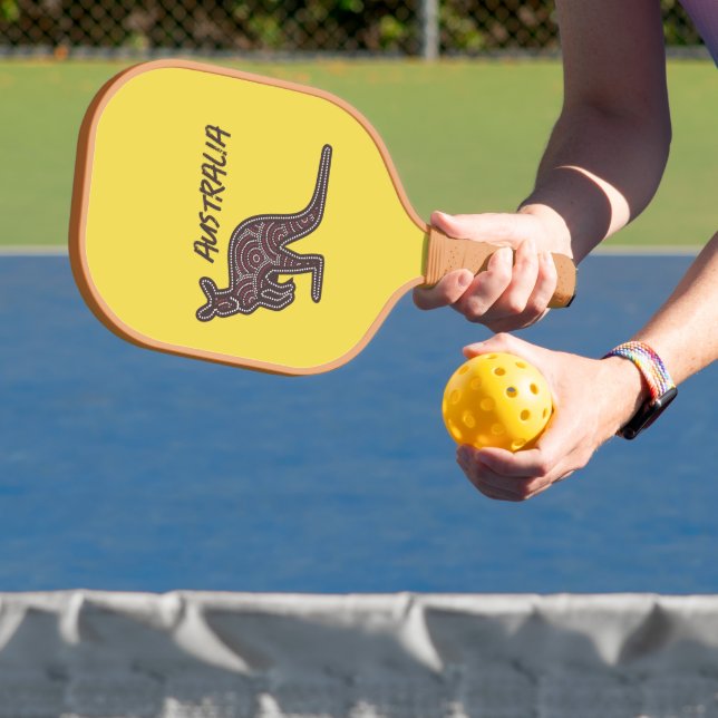 Raquette De Pickleball Mosaïque autochtone de Kangaroo (Insitu)
