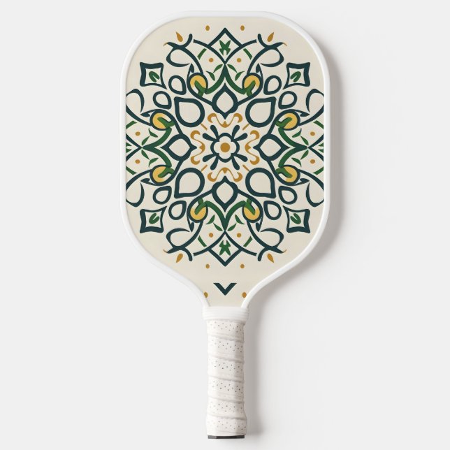 Raquette De Pickleball mosaïque florale (Recto)