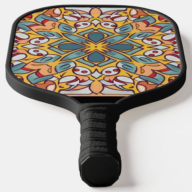 Raquette De Pickleball Mosaïque, Mandala-Motif (Poser)