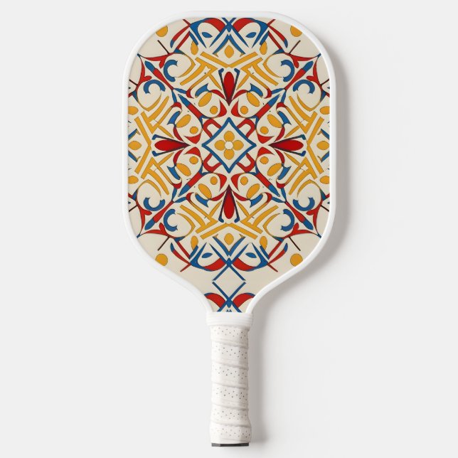 Raquette De Pickleball mosaïque vintage (Recto)