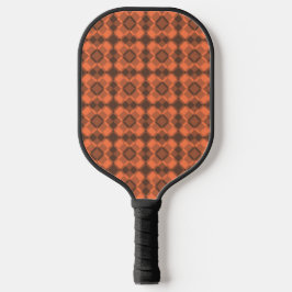 Raquette De Pickleball Motif Argyle Vérificateur Brun Corail