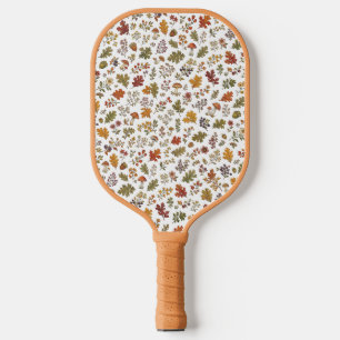 Raquette De Pickleball Motif Bois Champignon Feuilles Automnales Fantaisi