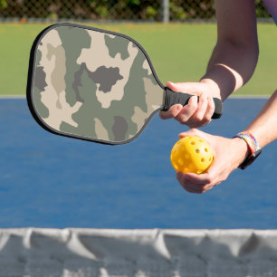 Raquette De Pickleball Motif Camo Vert
