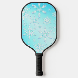 Raquette De Pickleball Motif Crystal Snowflakes