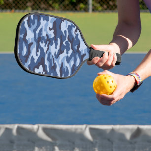 Raquette De Pickleball Motif de camouflage bleu foncé